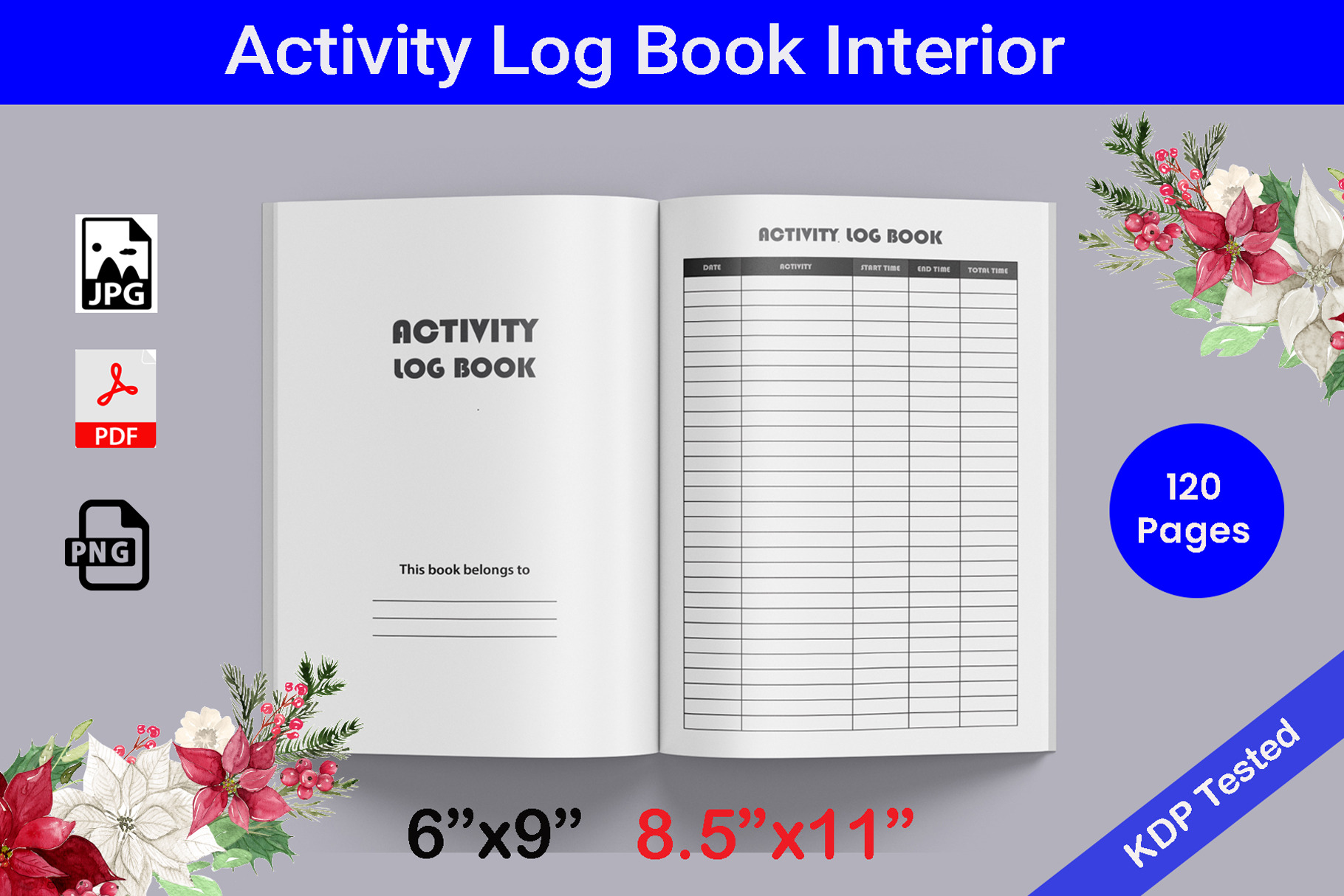 Workout Tracker Logbook KDP Interior