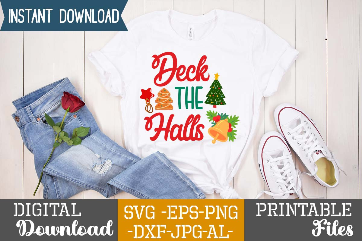 Deck The Halls Svg Cut File Graphic Objects ~ Creative Market 1416