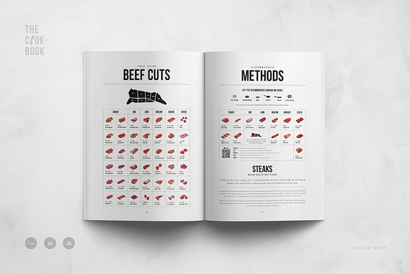 Cookbook Recipe Book Template - Design Cuts