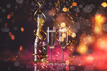 Celebration Toast with Champagne Stock Photo - Image of champagne, party:  2408874