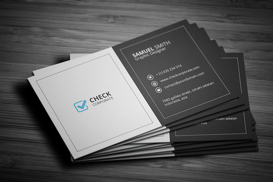 Halmahera Clean Business Card | Creative Photoshop Templates ~ Creative ...