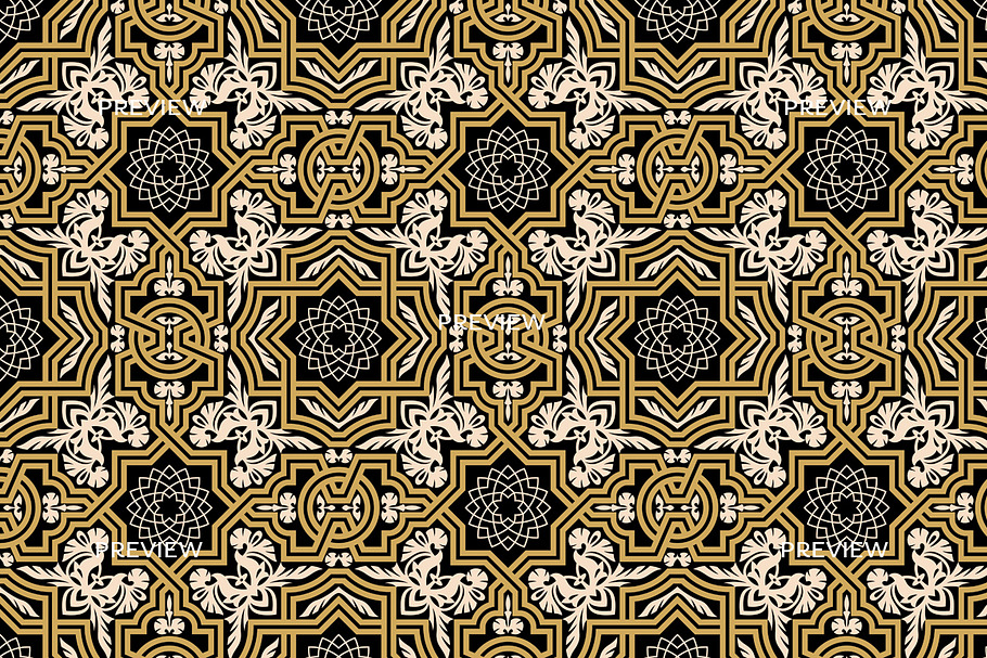 4-different-morocco-patterns-pre-designed-illustrator-graphics-creative-market