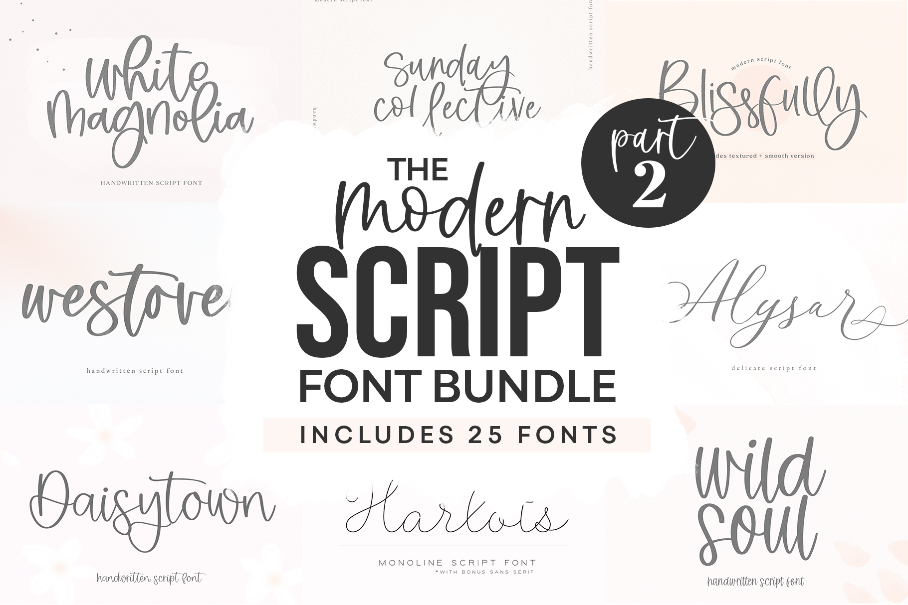 Modern Script FONT BUNDLE | Part 2 | Script Fonts ~ Creative Market