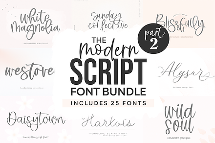 CUTE SCRIPT FONT BUNDLE V.1 | Script Fonts ~ Creative Market