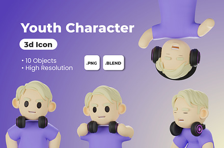 Cartoon Stylized 3D Avatar Pack Graphic by Kentung3D · Creative Fabrica