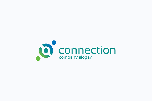 Connection company logo | Creative Illustrator Templates ~ Creative Market