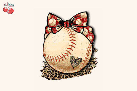 Baseballin Baseball Leopard - Digital Download Sublimation Design