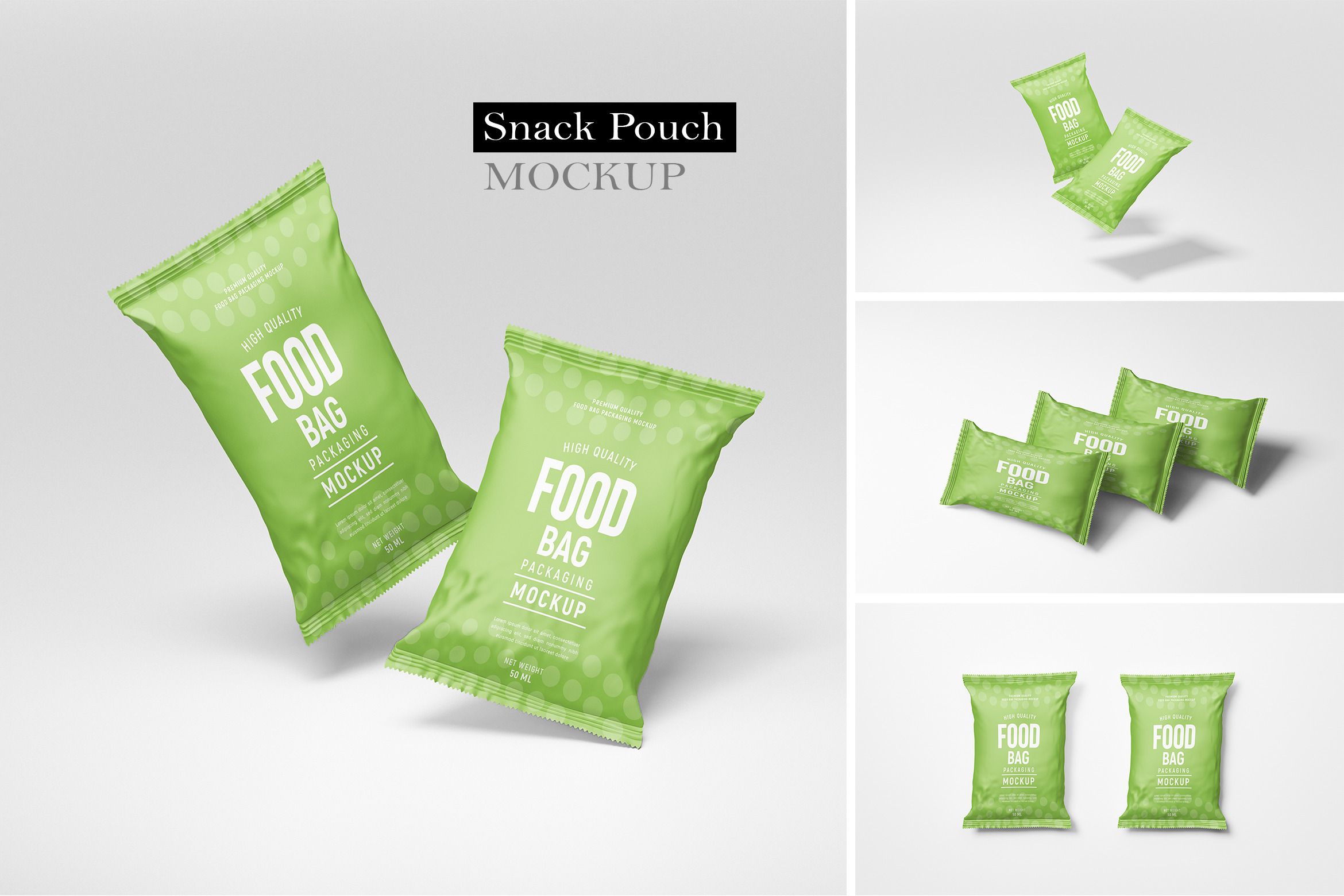 Food Bag PSD Mockup  Packaging Mockups ~ Creative Market