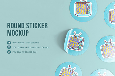 Custom Shape Sticker Mockups Graphics - YouWorkForThem