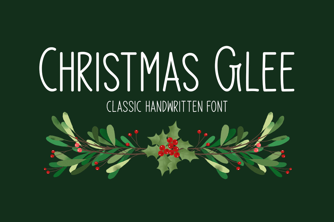 Christmas Glee Typeface | Display Fonts ~ Creative Market