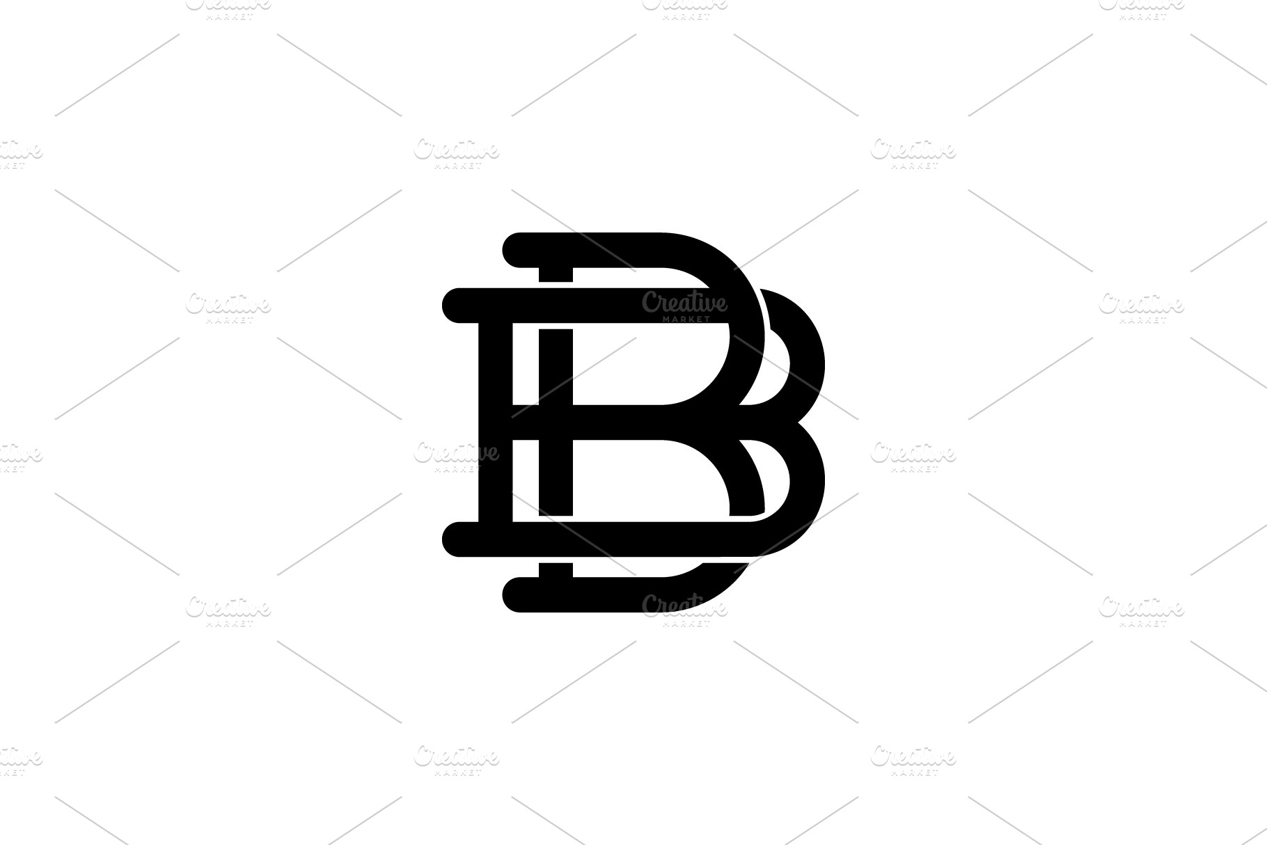 BB Monogram logo design By Vectorseller