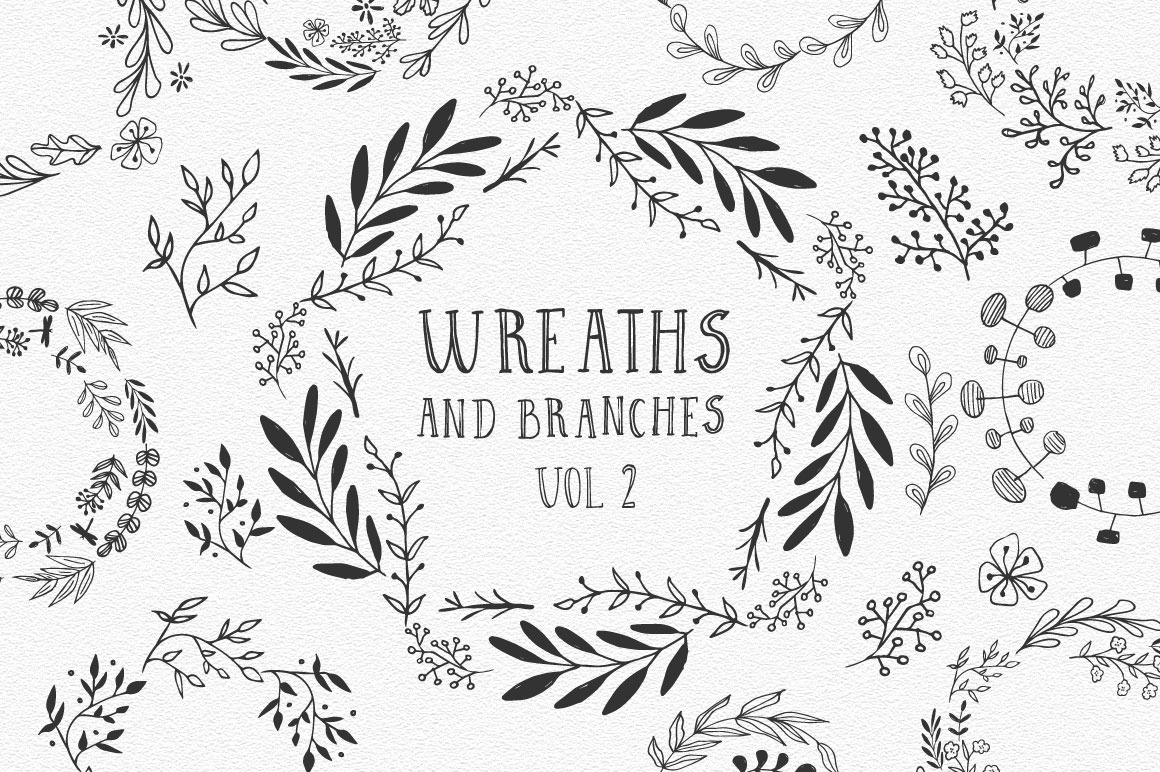 Wreaths and branches vol.2 | Illustrations ~ Creative Market