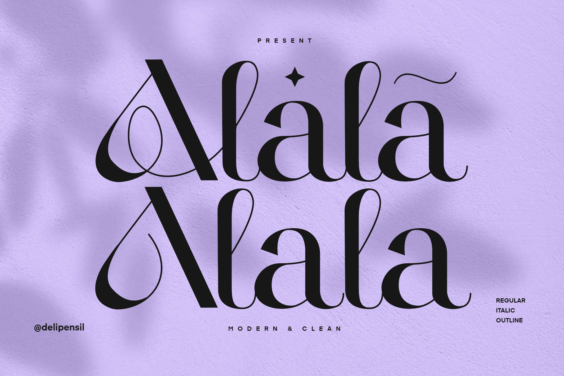 ALALA - Modern Serif Typeface | Serif Fonts ~ Creative Market