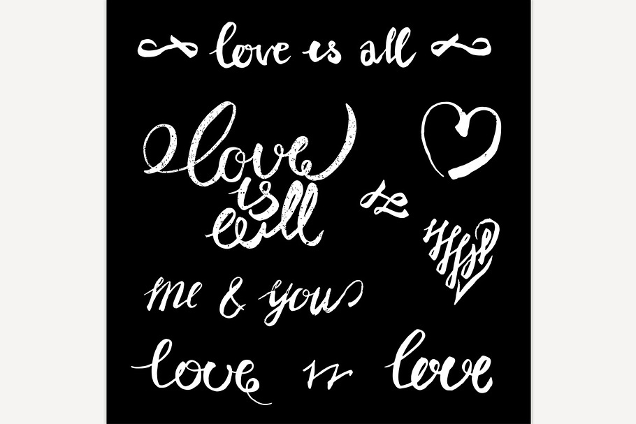 Love Lettering | Pre-Designed Illustrator Graphics ~ Creative Market