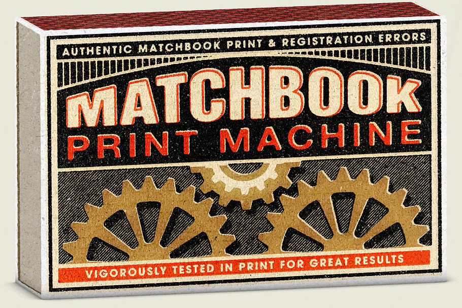 Download Matchbook Print Machine Psd Pack Unique Photoshop Add Ons Creative Market