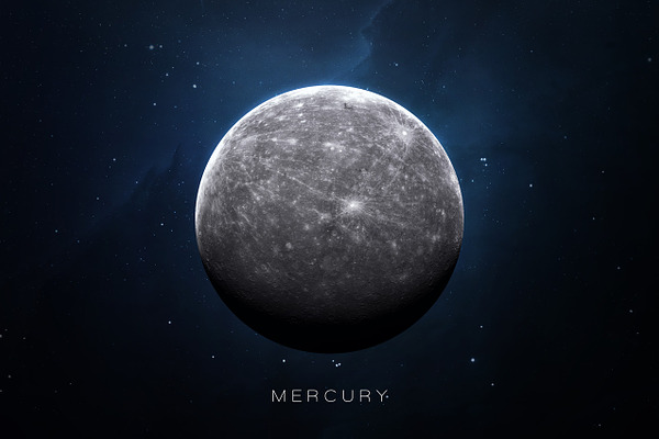 Mercury - High resolution 3D images presents planets of the solar ...