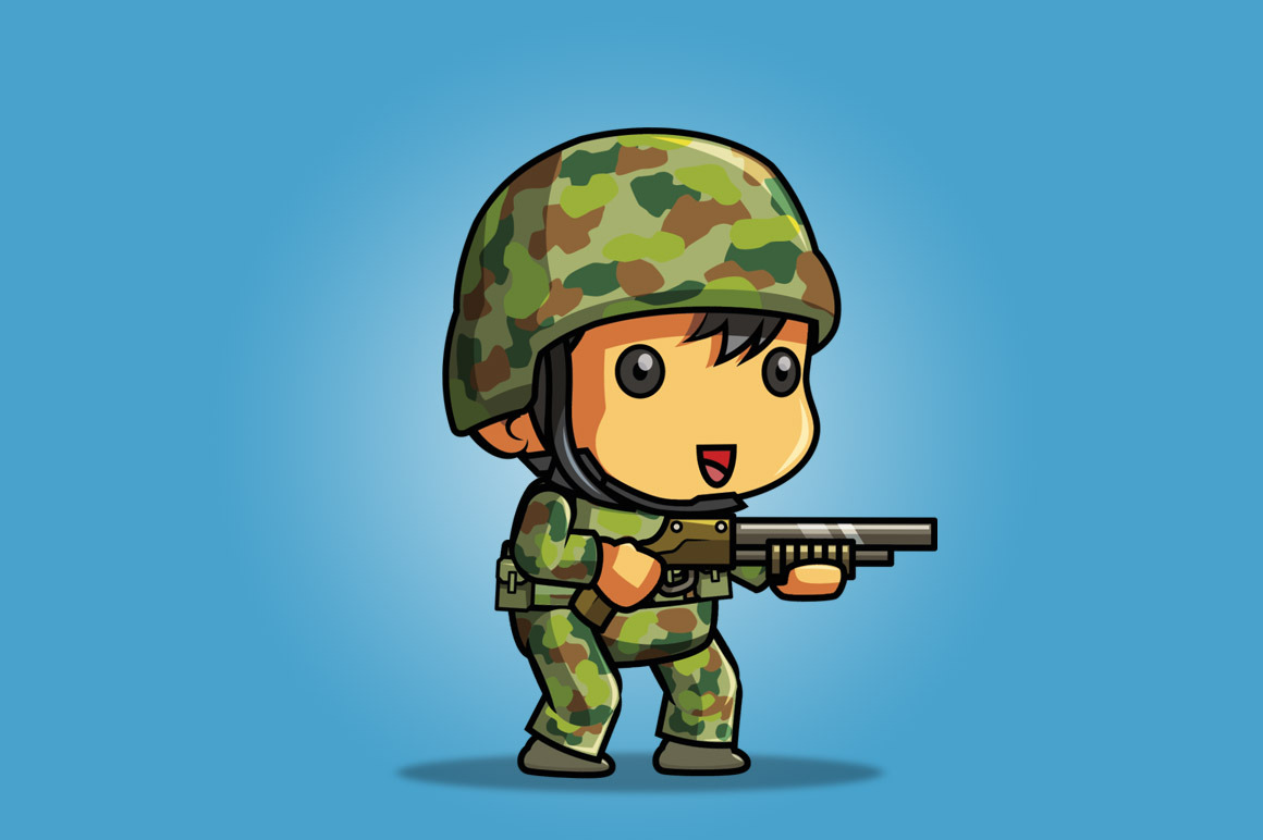 Tiny Australian Soldier | Illustrations ~ Creative Market