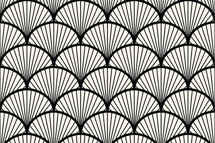 Seamless fan pattern PreDesigned Illustrator Graphics Creative Market