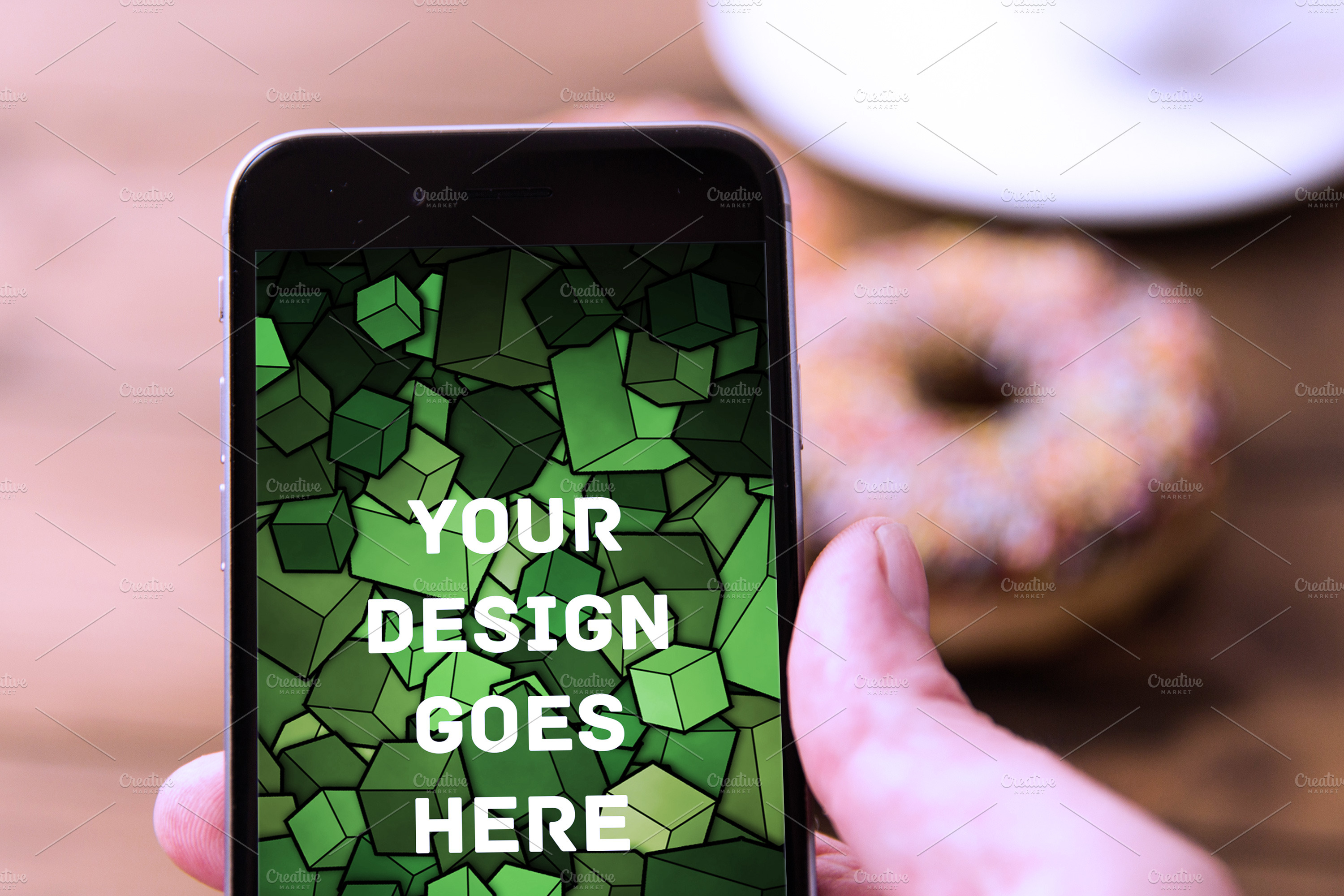 Download iPhone Screen Mock-up 13 | Creative Photoshop Templates ...