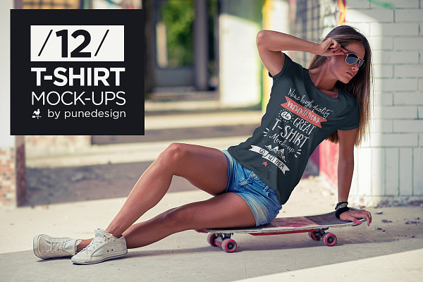 Download T-Shirt Mock-Up Vol.1 | Creative Photoshop Templates ...