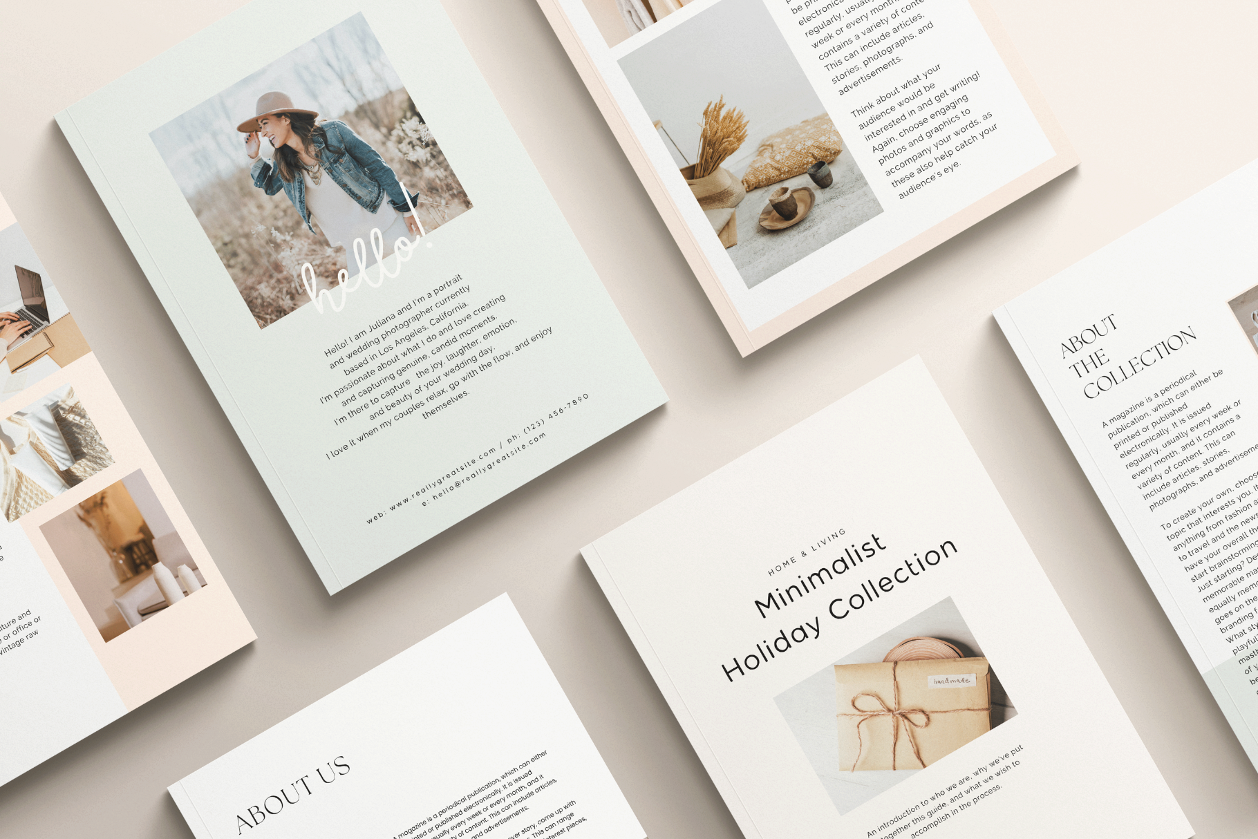 Holiday Gift Guide Canva Template | Magazine Templates ~ Creative Market