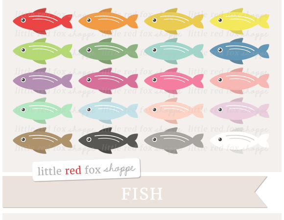 Fish Clipart | Animal Illustrations ~ Creative Market