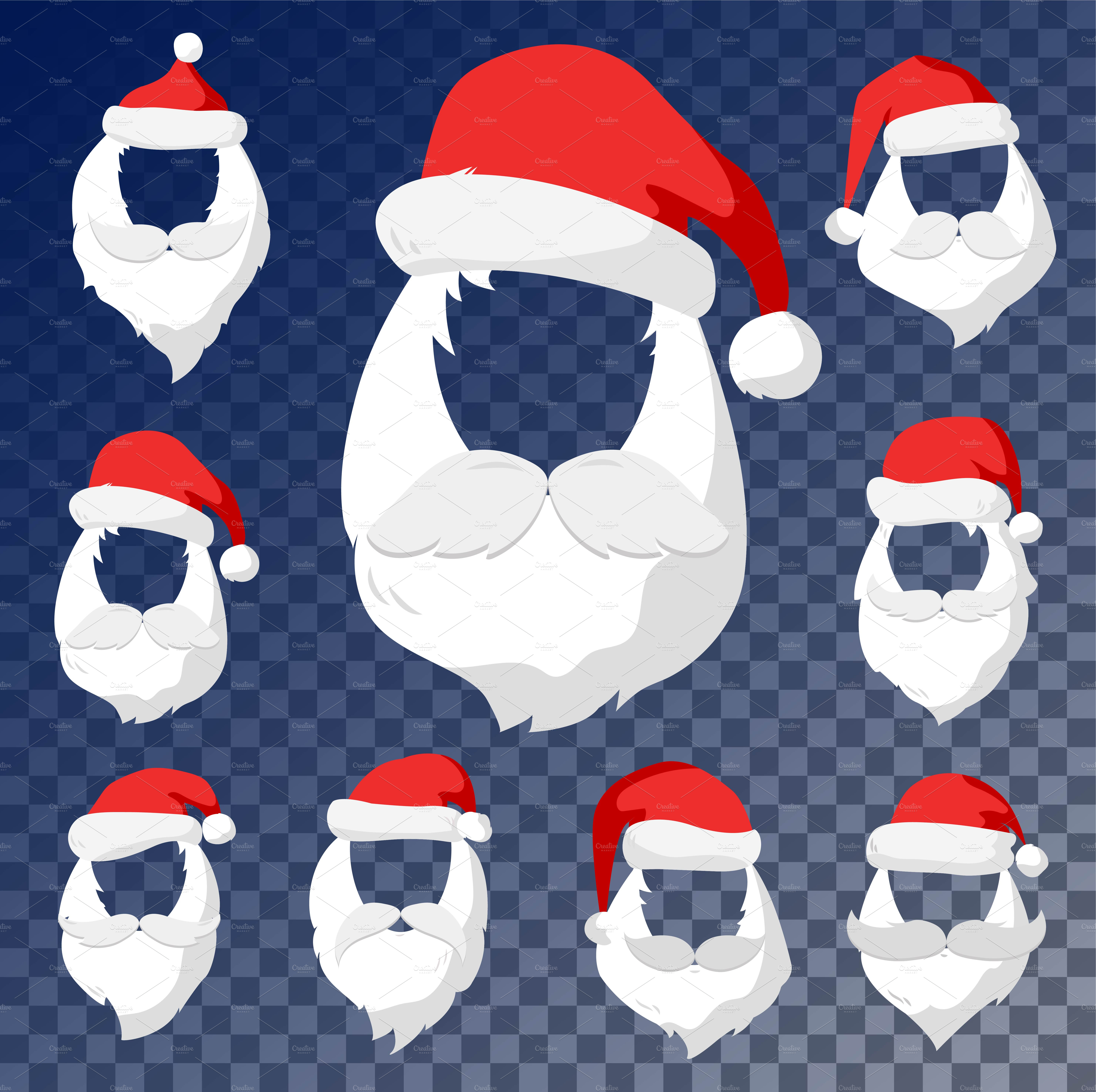 santa-claus-face-cut-mask-vector-decorative-illustrations-creative