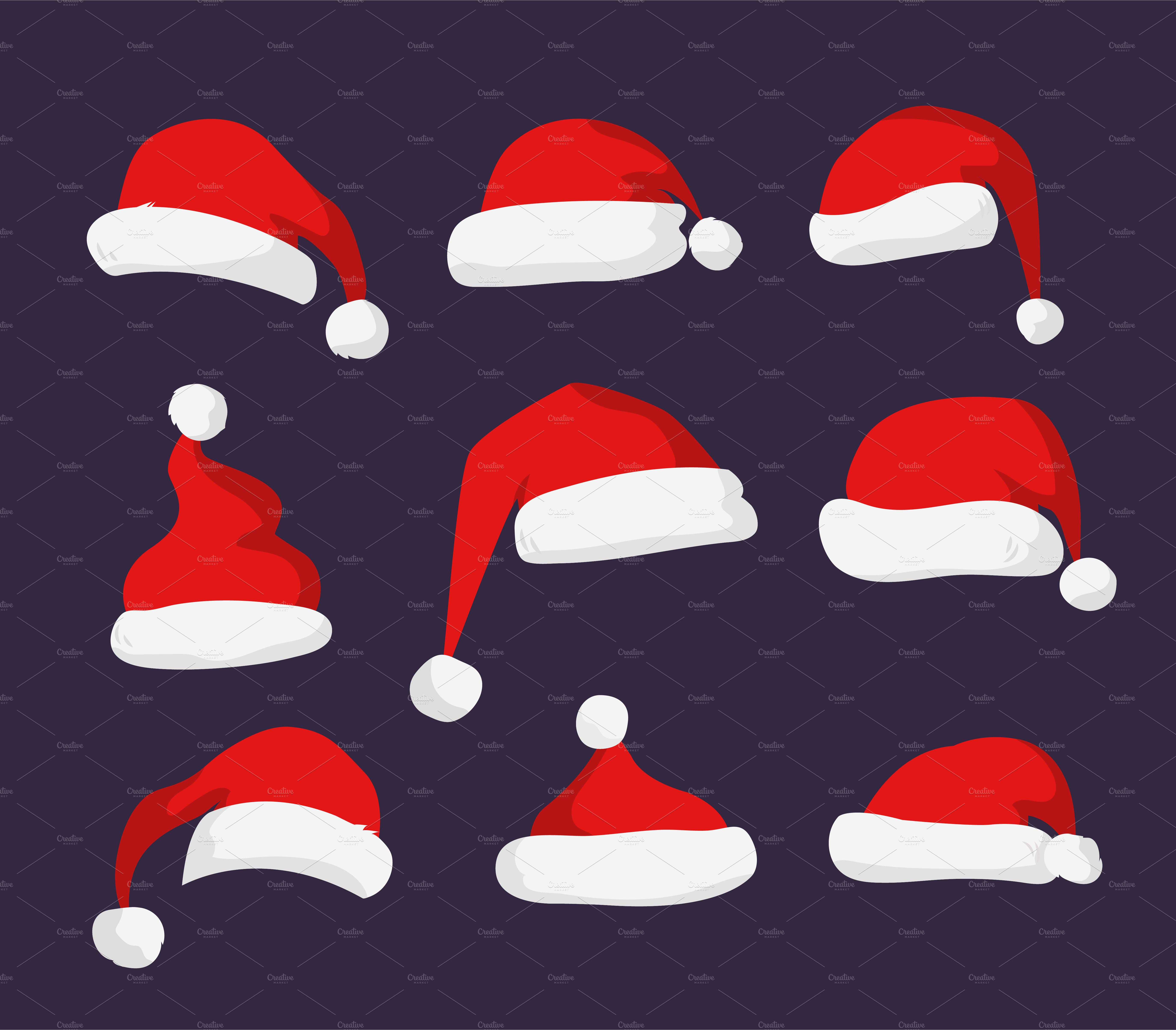 Download Santa Claus red hat vector | Pre-Designed Illustrator ...