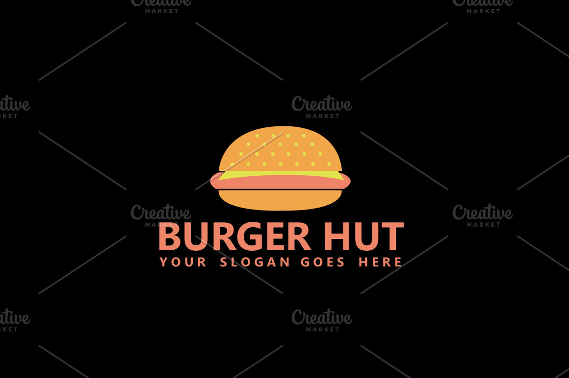 Burger Hut Logo Template | Branding & Logo Templates ~ Creative Market