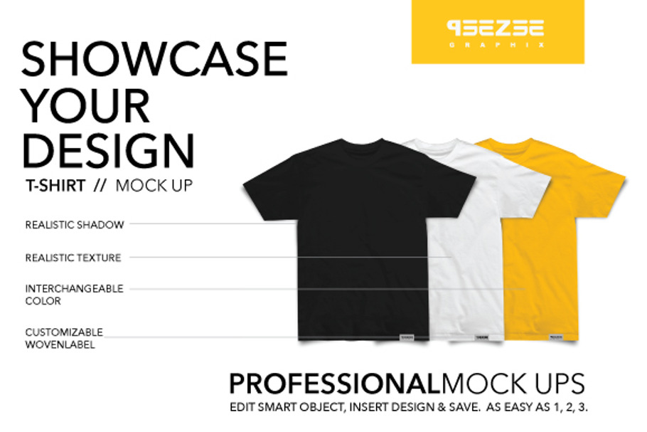 T Shirt Mock Up Creative Photoshop Templates Creative Market