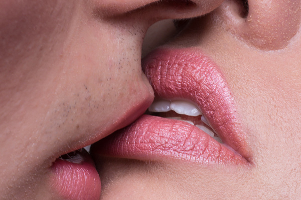 Close Up Two Lips Kissing Sensual High Quality People Images ~ Creative Market 