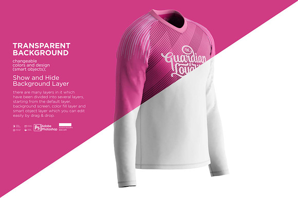 Men's Soccer V-Neck Jersey LS Mockup by CG Tailor on Dribbble