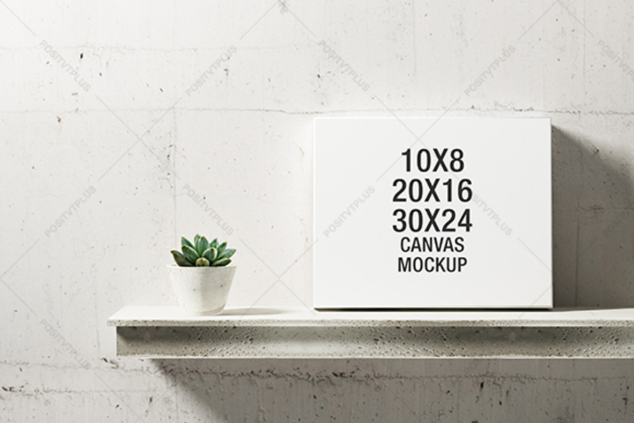 Download Canvas Mockup Portrait Creative Photoshop Templates Creative Market PSD Mockup Templates