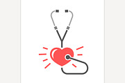 Stethoscope Heart Icon | Icons ~ Creative Market