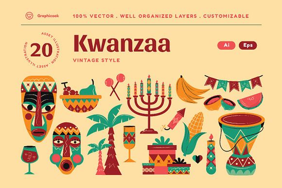 Vintage Gift Wrap - Kwanza  Happy kwanzaa, Vintage wrapping