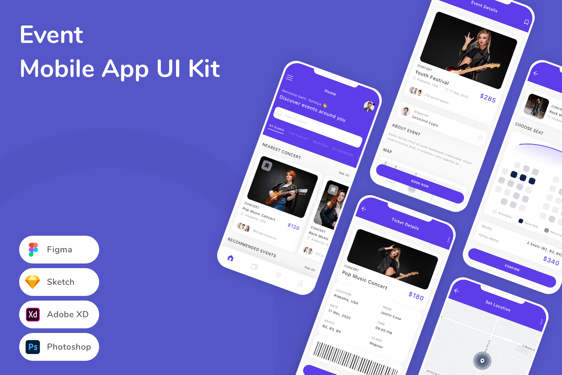 Event Platform web app UI Kits Design - MasterBundles