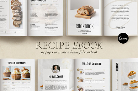 Recipe Book Template for Canva (1084172)