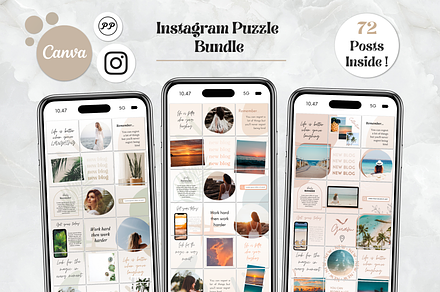 Bright Instagram Template Bundle | Social Media Templates ~ Creative Market