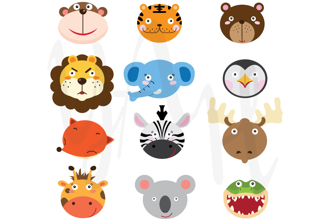 Cute Wild Animal | Animal Illustrations ~ Creative Market