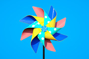 Colorful homemade origami paper flower, DIY floral paper craft