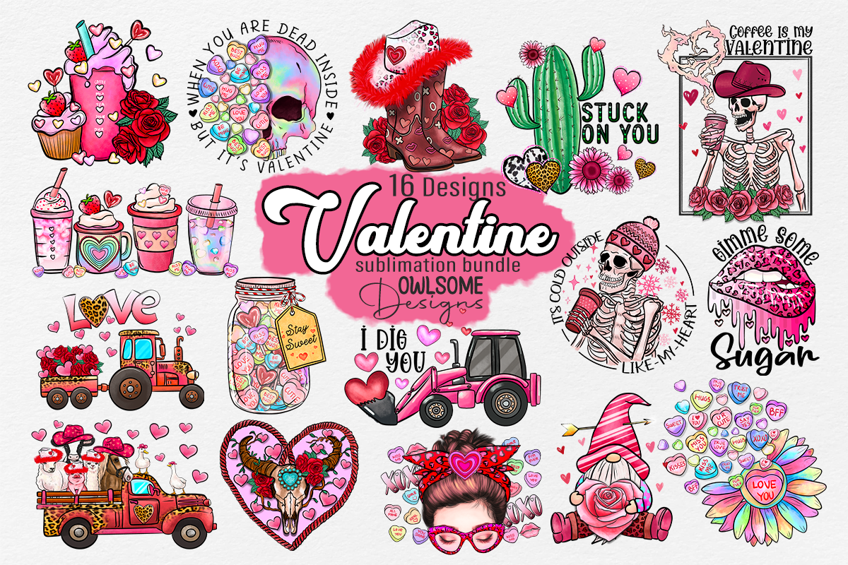 Valentine Sublimation Designs Bundle Creative Market