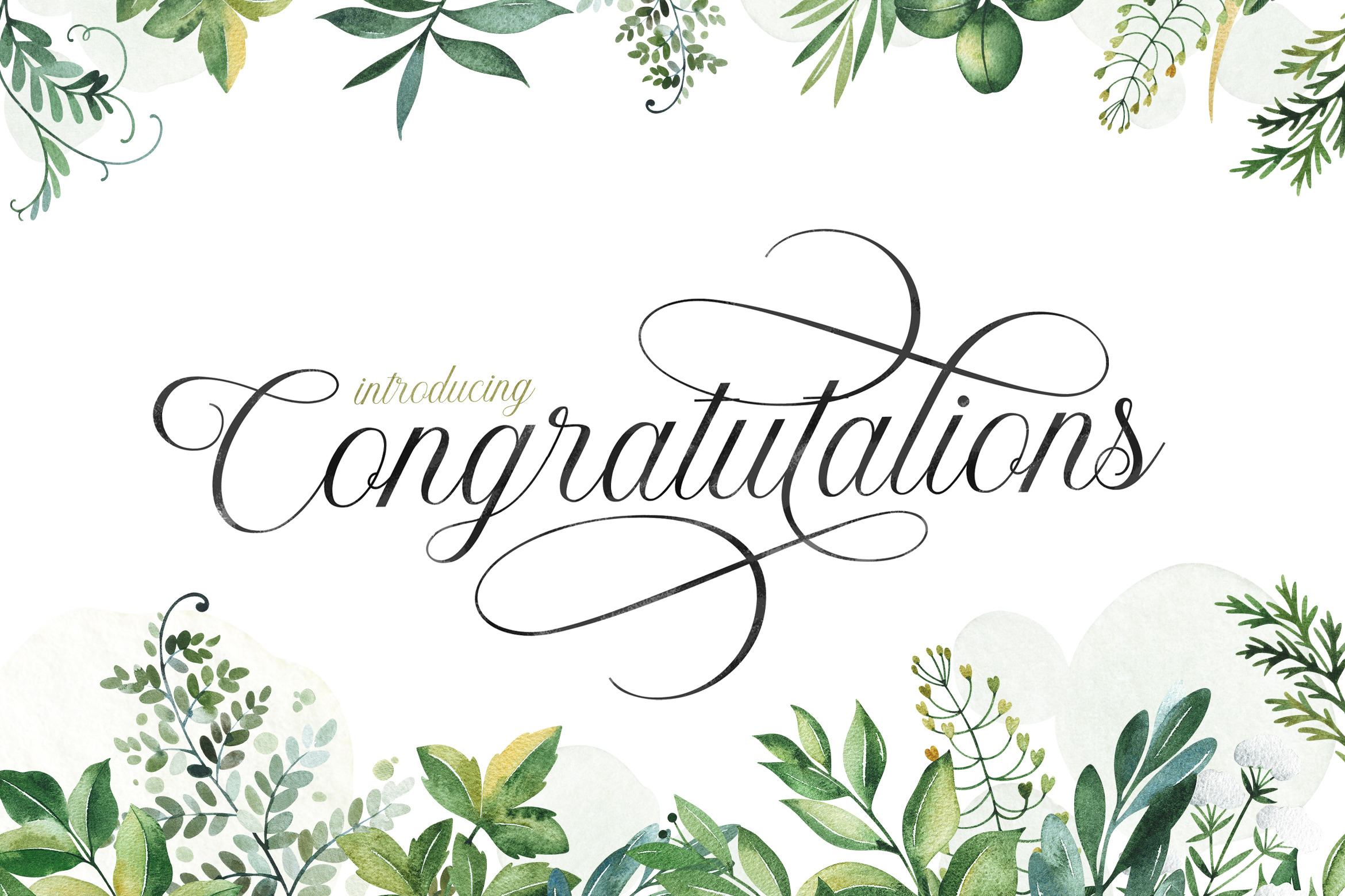 Congratulations Script Font | Script Fonts ~ Creative Market