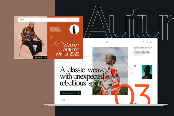 Women's Designer Fall 2022 Collection, Landing Page