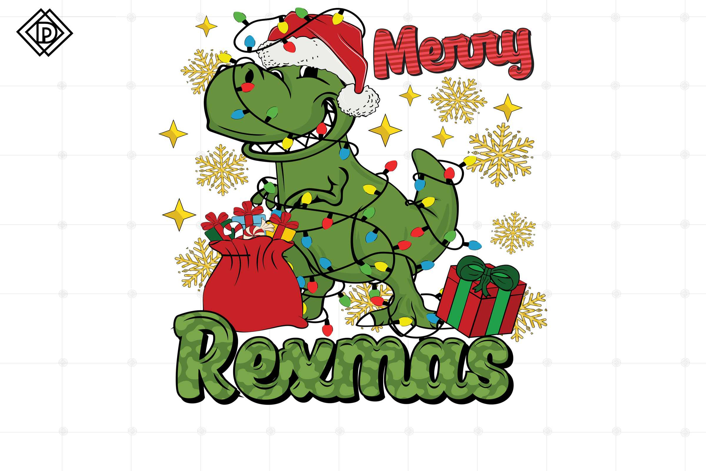 Merry Rexmas Dinosaurs Christmas SVG | Creative Market