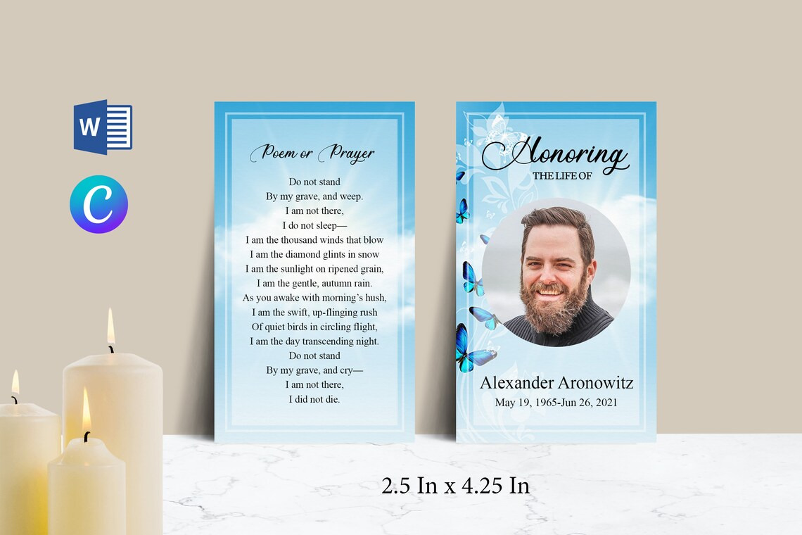 Heavenly Sky & Butterfly Prayer Card | Stationery Templates ~ Creative ...