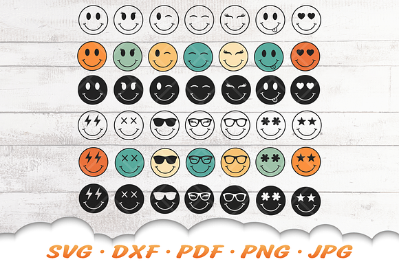 Smile Face SVG Cut file by Creative Fabrica Crafts · Creative Fabrica