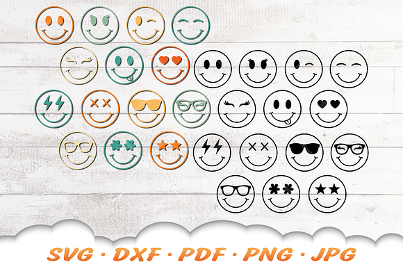 Smile Face SVG Cut file by Creative Fabrica Crafts · Creative Fabrica