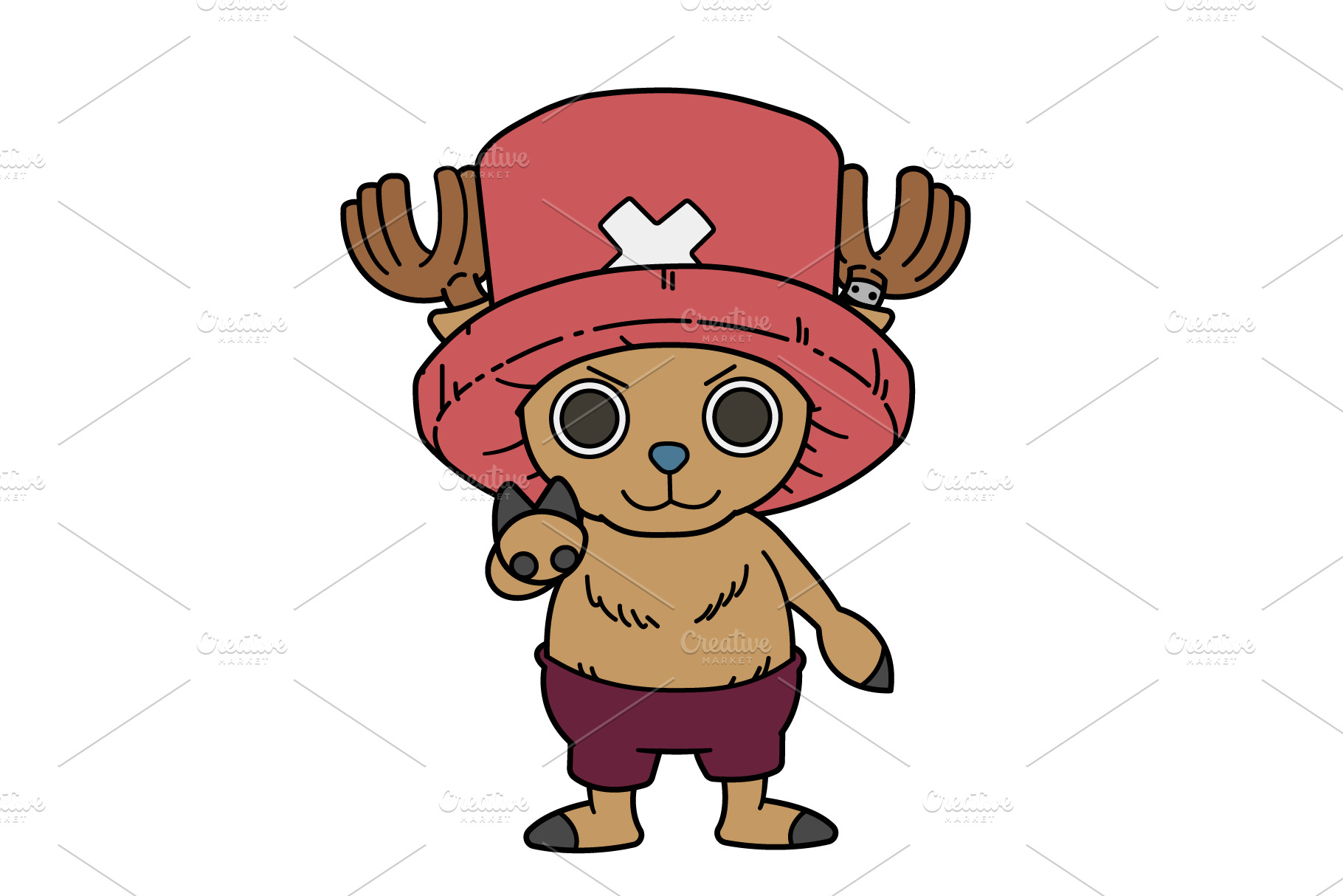 Tony Tony Chopper | Animal Illustrations ~ Creative Market