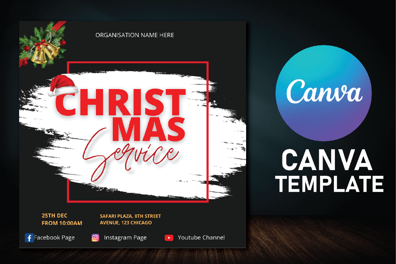 Christmas Service Flyer | Creative Market