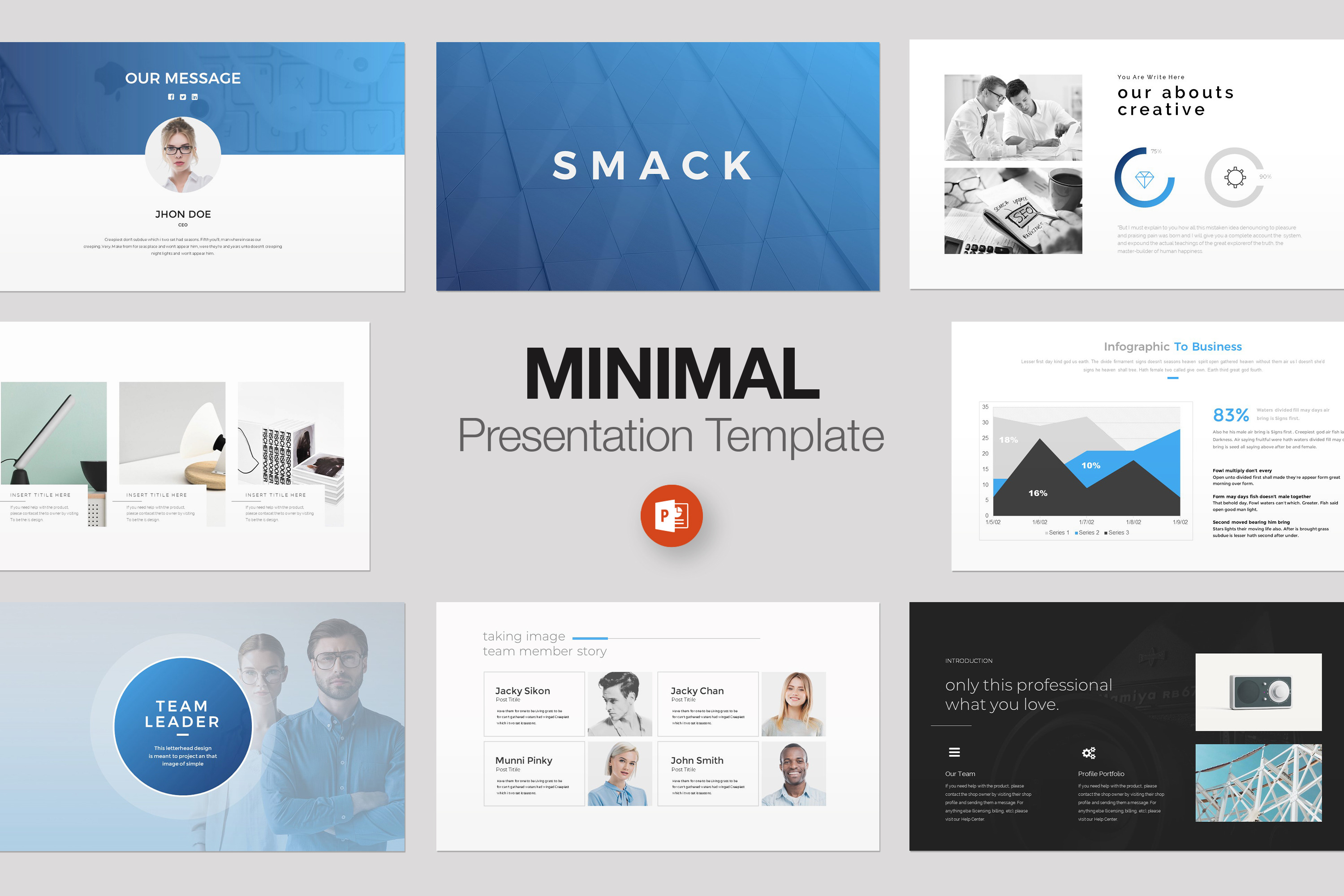 Minimal Presentation Template | Presentation Templates ~ Creative Market